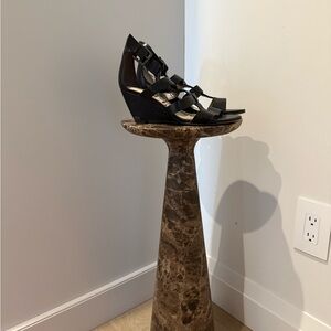 Sam Edelman - Womans size 8 - black Gladiator wedge heel sandals